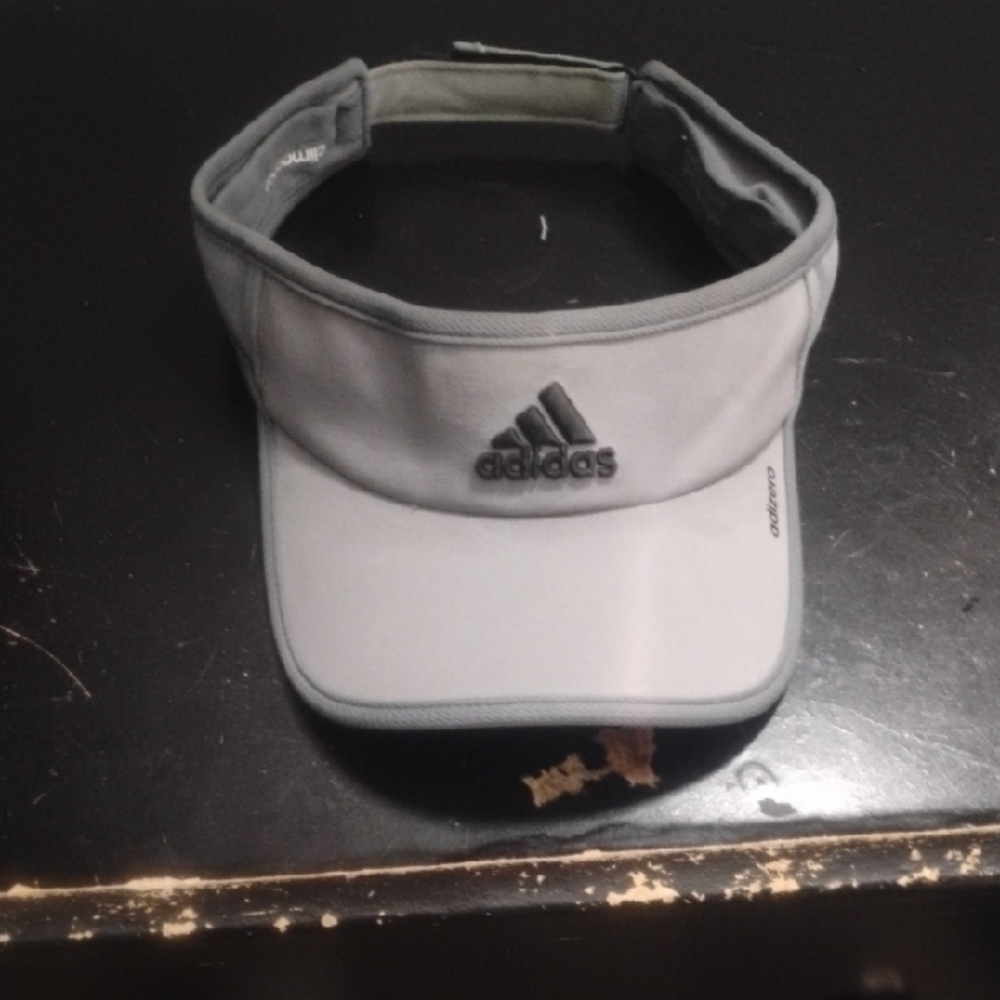 Adidas Light Gray Sports Visor